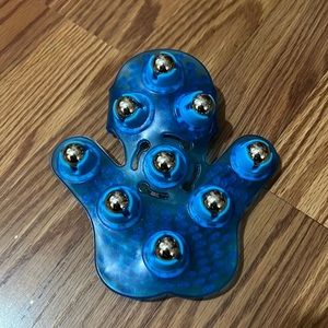 Hand held message roller glove